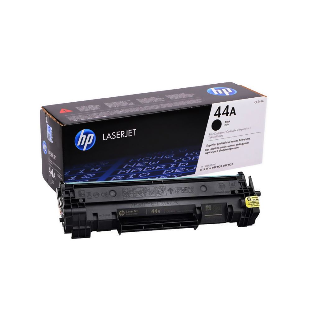 tooner 44 HP 44A Black Original LaserJet Toner Cartridge (CF244A) - Image 1